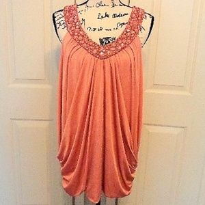 NWOT- Sleeveless top with bling bling